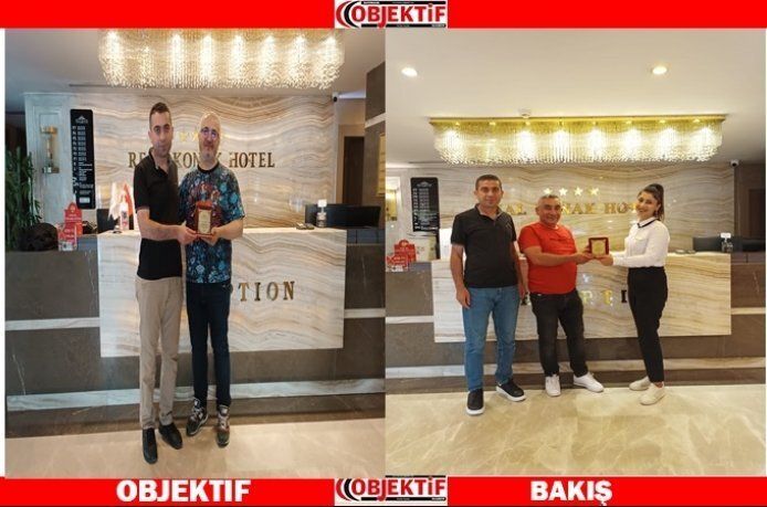Real Konak Hotel’den misafirlerine plaket