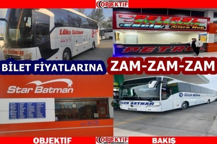 Şehirler arası otobüs fiyatlarına zam