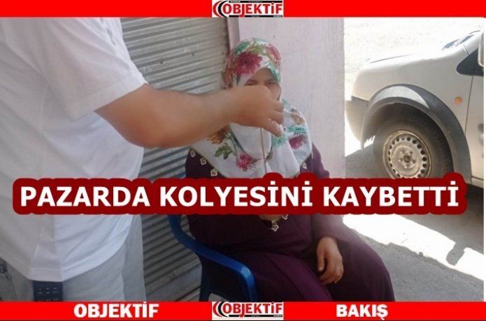 Zabıta kayıp kolyeyi buldu