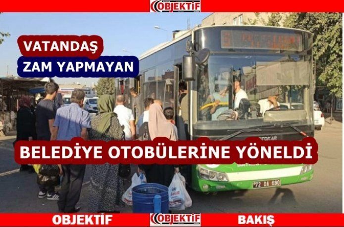 Belediye otobüsleri tercih ediliyor