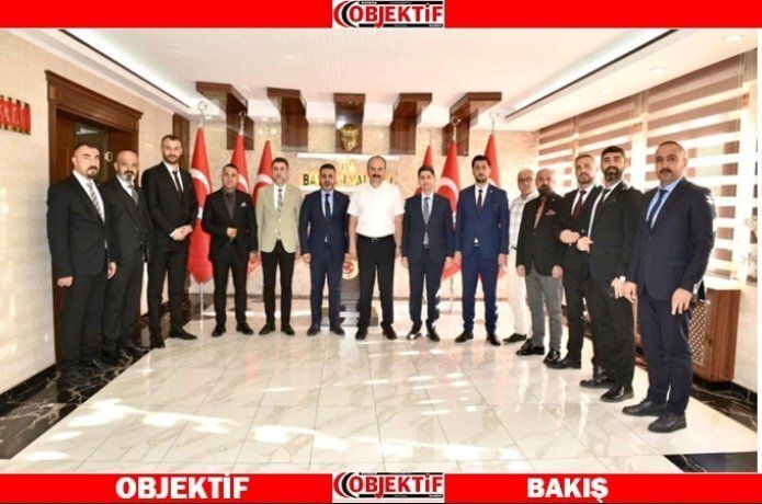 Vali Canalp, MHP heyetini ağırladı
