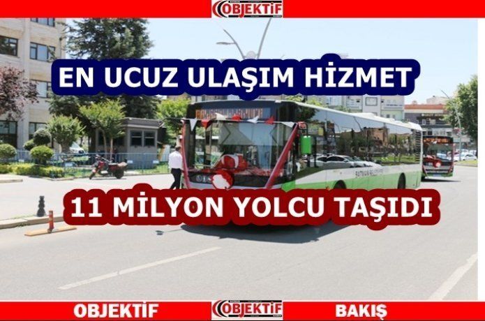 11 milyon yolcuya hizmet