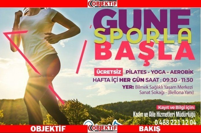 Belediyeden kadınlara özel spor etkinliği