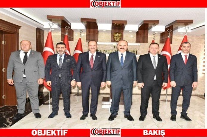 MHP heyeti Vali Canalp'ı ziyaret etti