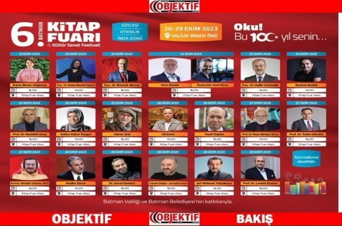 Batman kitap fuarına yazarlar akın edecek