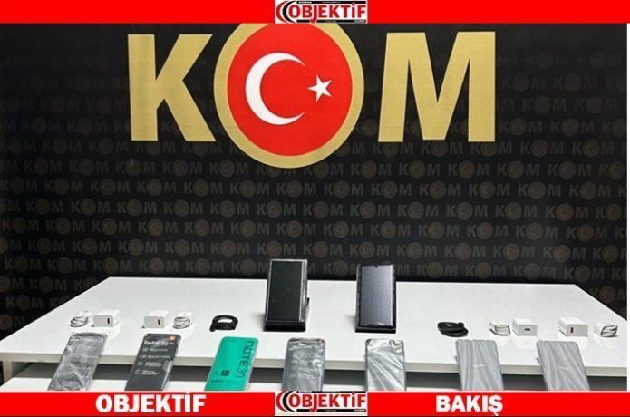Gümrük kaçağı telefonlara el konuldu