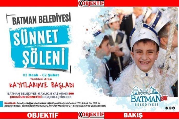 Belediye 500 çocuğun sünnetini karşılıyor