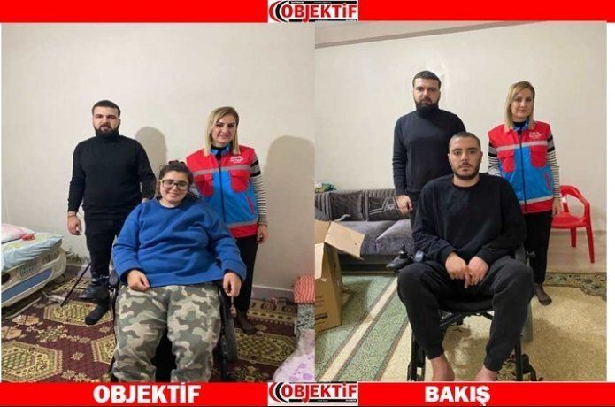 Hayatları tekerlekli sandalye ile kolaylaşıyor