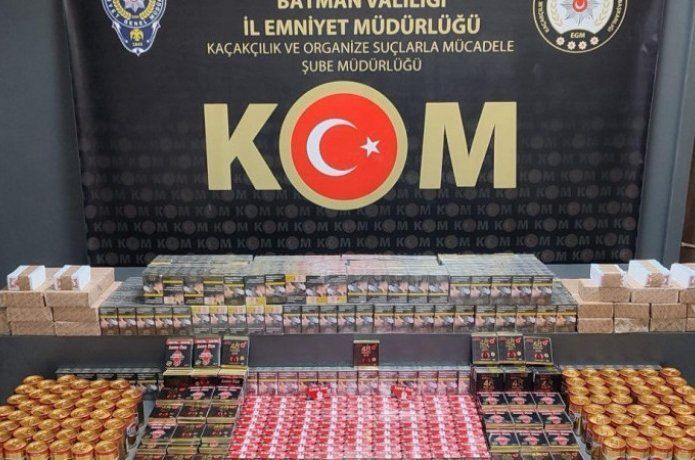 Kaçak sigara ve malzeme ele geçirildi