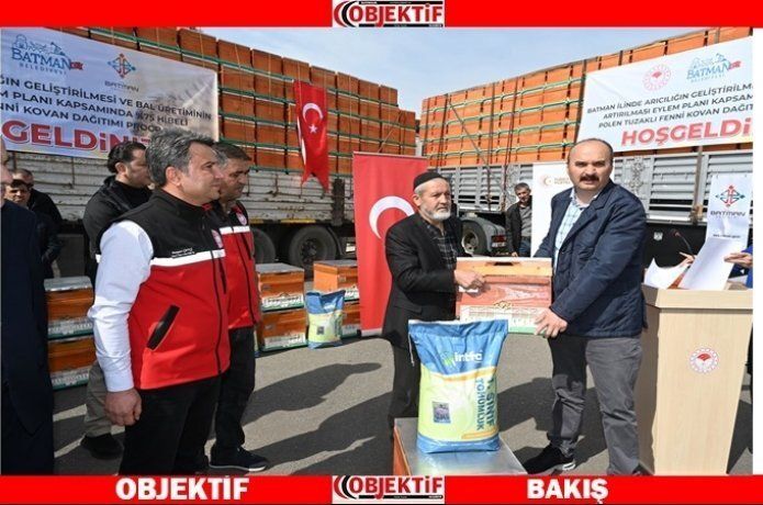 524 çiftçiye kovan dağıtıldı