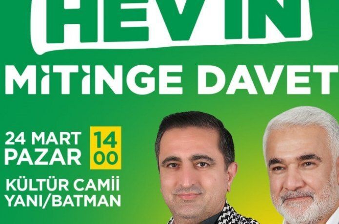 HÜDA PAR’dan ‘seçim Mitingi’ne davet