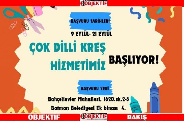 Batman Belediyesinden "çok dilli kreş"