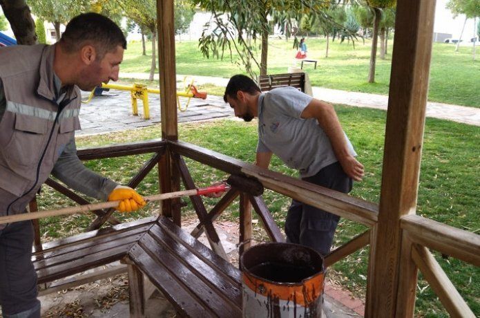 Emekli TOKİ’deki parklar onarıldı