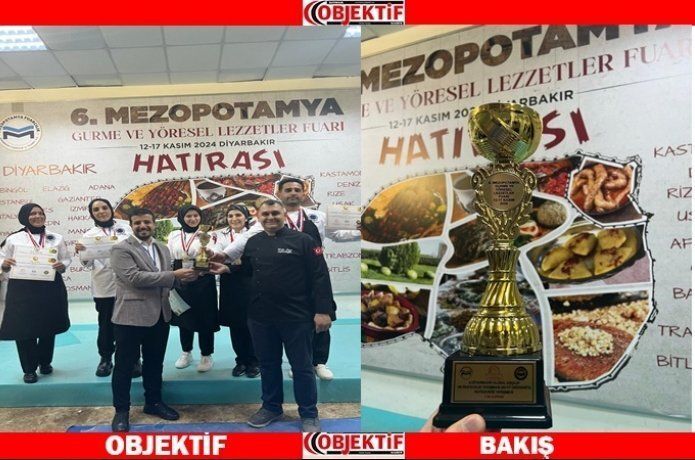 Batman Üniversitesi Gastronomi ve Mutfak Sanatları Bölümünden Kupa Başarısı