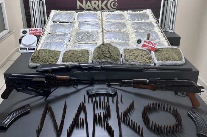 Batman’da uyuşturucu ve silah ele geçirildi