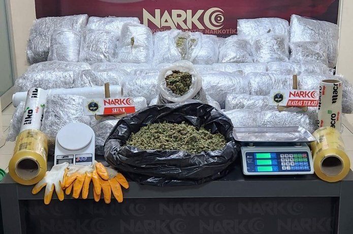 Batman’da 52 kilo 700 gram uyuşturucu ele geçirildi