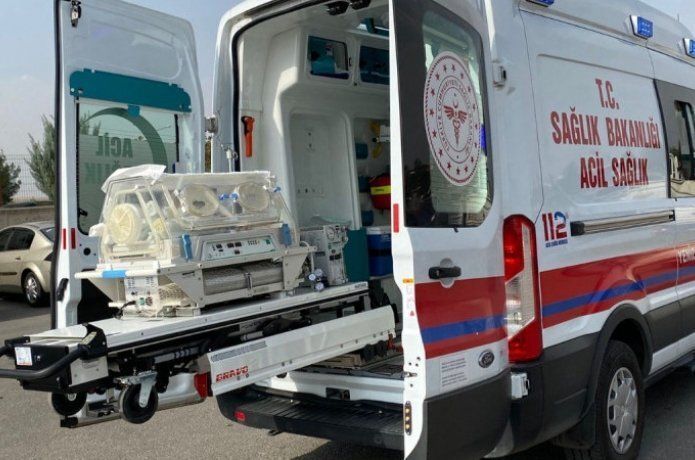 Yeni doğan bebeklere özel ambulans