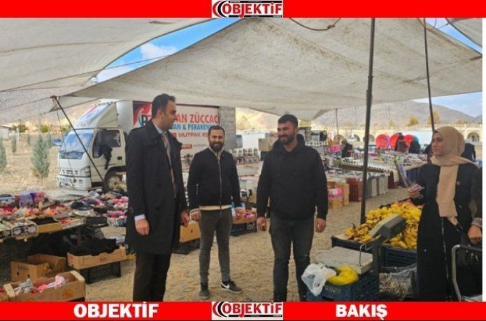 Kaymakam İmrak, pazaryeri esnafını ziyaret etti