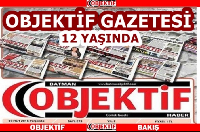 Batman Objektif Gazetesi 12. Yılını kutluyor