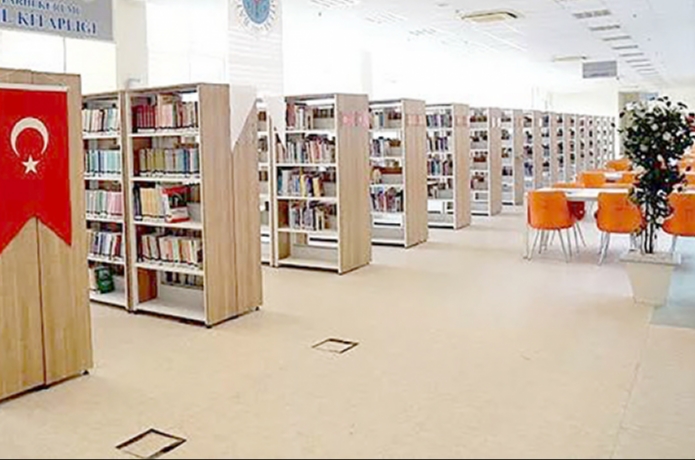 Kütüphanede hedef 100 bin kitap