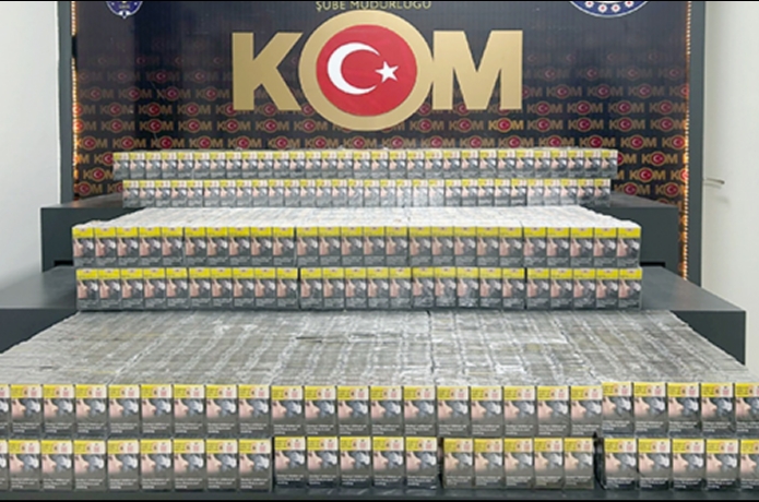 5.240 paket kaçak sigara ele geçirildi