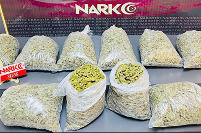 10 kilo uyuşturucu ele geçirildi