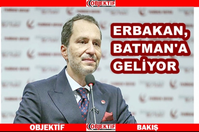 Erbakan, Cumartesi Batman’da