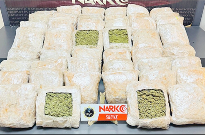 27 kilo sentetik uyuşturucu ele geçirildi