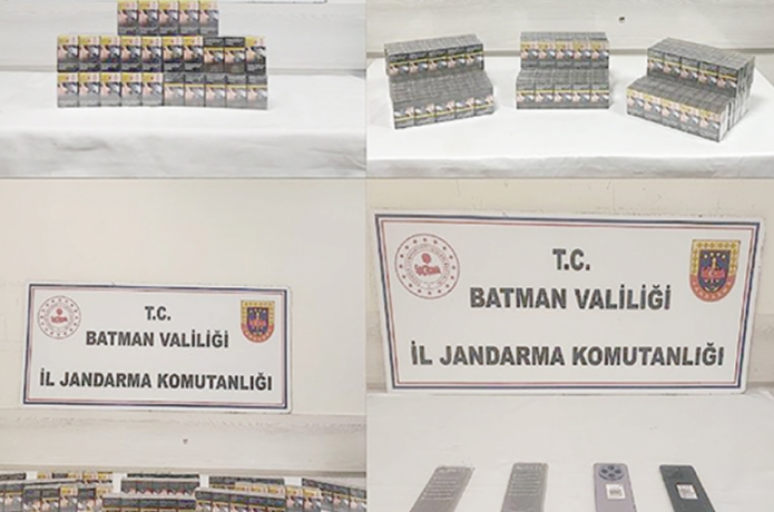 Kaçak telefon ve sigaralara el konuldu