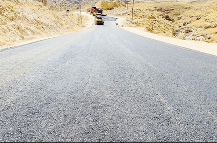 Şaab Vadisi yolu asfaltlandı