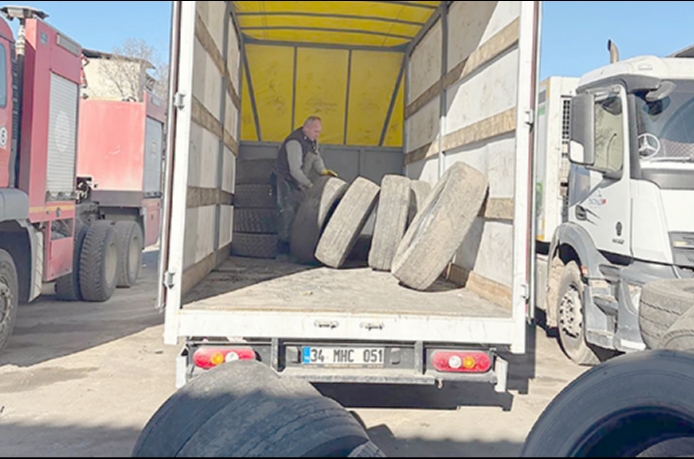 116 ton atık lastik geri dönüşüme kazandırıldı