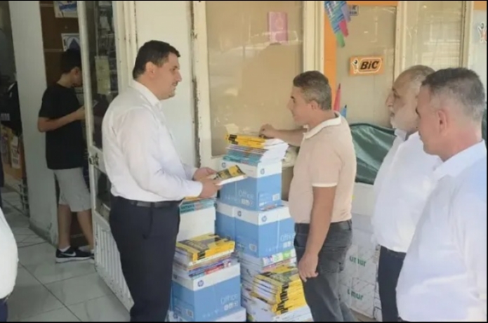 HÜDA PAR’dan kırtasiyeci esnafına ziyaret