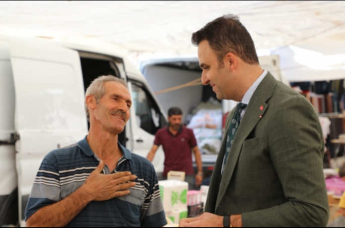 Kaymakam İmrak, Pazarda Esnaf ve Vatandaşlarla Buluştu