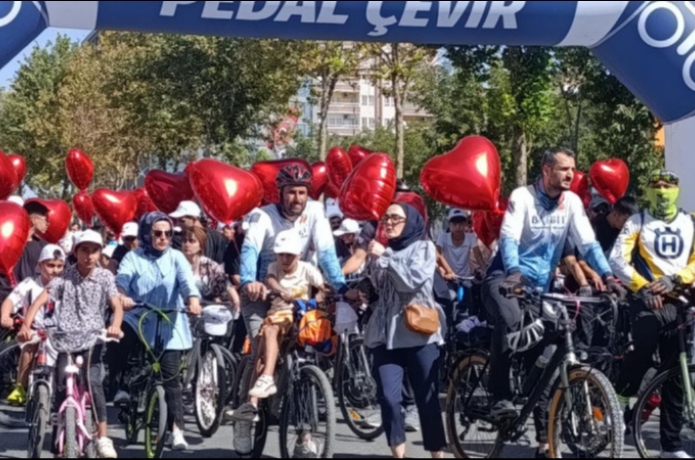 “Yaşam İçin Pedal Çevir” etkinliği yoğun katılımla gerçekleşti