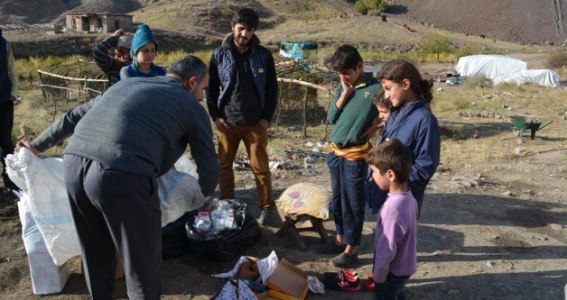 Mağdur aileye yardımları ulaştırıldı