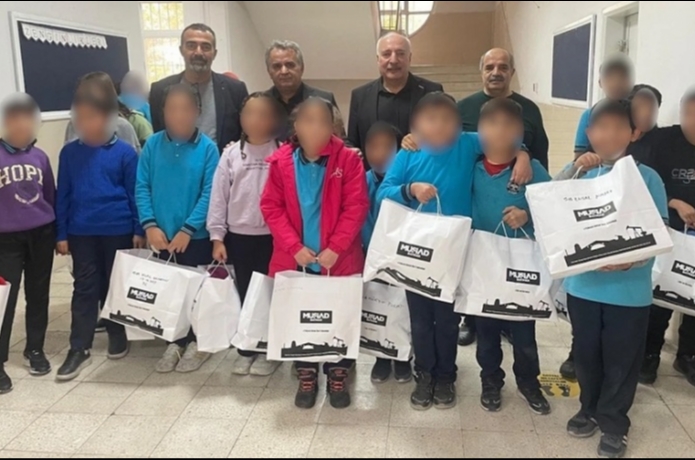 850 çocuğa mont ve bot yardımı