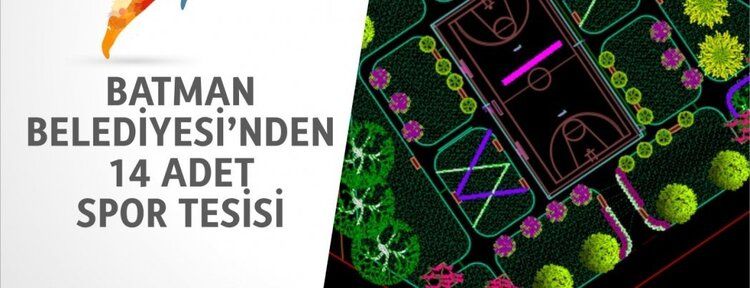 Batman Belediyesinden 14 adet spor tesisi müjdesi