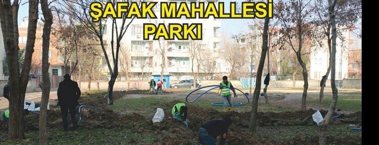 Şafak mahallesi parkında çalışmalar devam ediyor