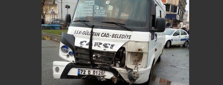 Batman'da maddi hasarlı trafik kazası