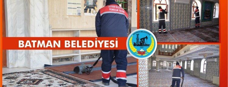 Kentte bulunan camiler temizleniyor