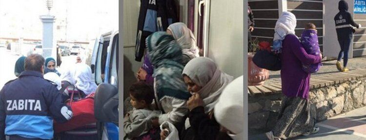 Dilenciler hakkında işlem yapıldı