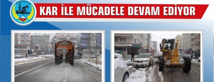 Kar ile mücadele aralıksız sürüyor