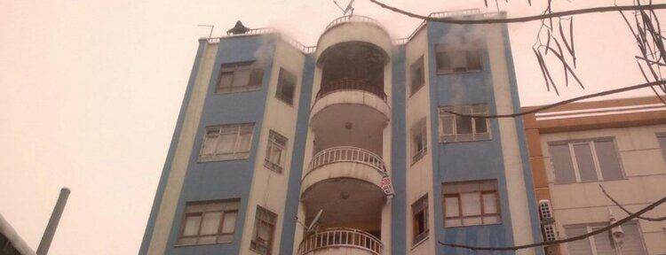 Sigara izmariti yangına neden oldu