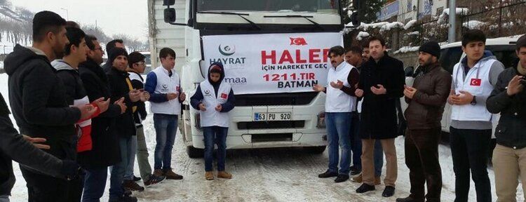 Batman'dan Halep halkına yardımlar sürüyor