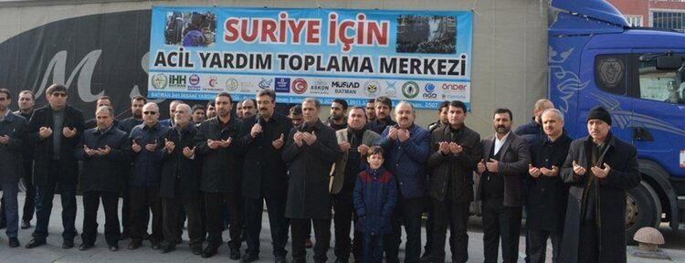 Suriyeliler için toplanan yardımlar gönderildi