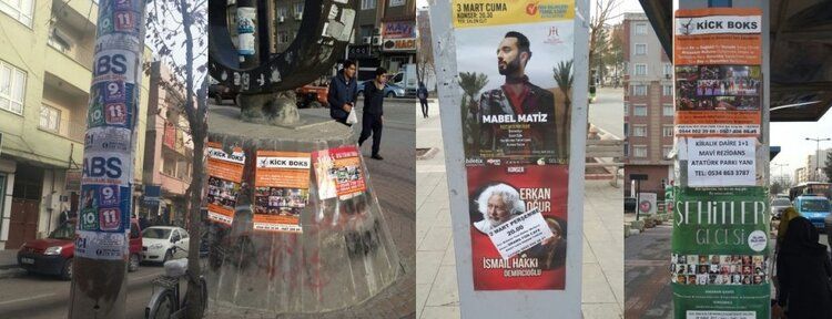 -İzinsiz asılan reklam afişlerine ceza geliyor