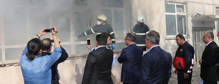 Yangınlara Susuz müdahale tatbikatı