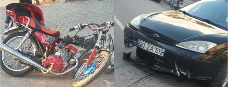 Kaza sonrası otomobil 10 basamaklı merdivenlerden çıkarak dükkana girdi