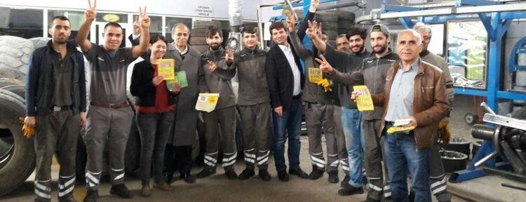 Sanayi sitesindeki emekçiler ile Hayır konuşuldu