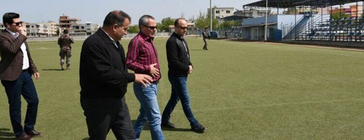 Vali Deniz, spor yatırımlarında incelemelerde bulundu